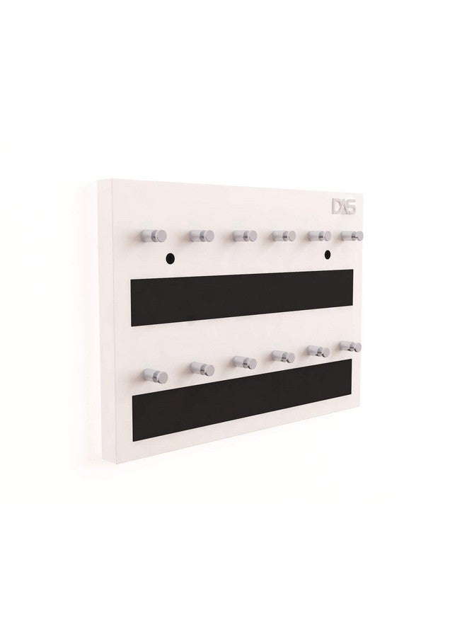 DAS Wall Mounted Home Décor Key Chain Holder/Organizer Key Hooks Classic Series White (12 Knobs)- Dex - Image 3