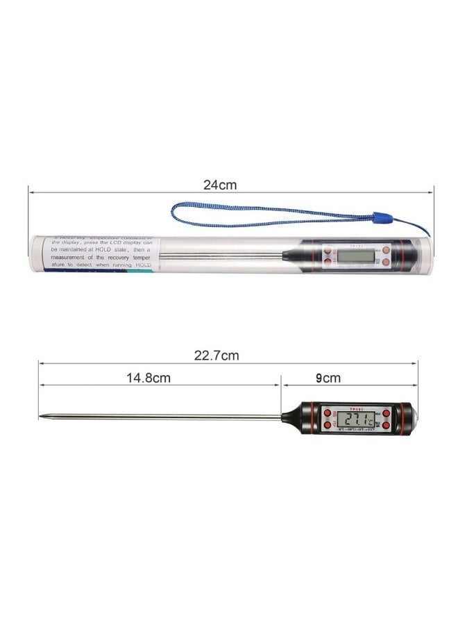Digital Cooking Thermometer with Long Probe - Waterproof Food Thermometer for Meat, BBQ, Oil, Liquids (-50°C to 300°C) - Image 1