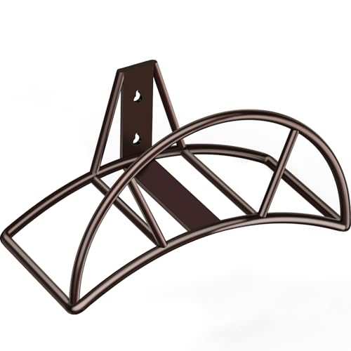 TomCare Garden Hose Holder Heavy Duty Water Hose Holder Wall Mount Hose Hanger Decorative Durable Garden Hose Storage Hose Reel Solid Metal Hose Stand Sturdy Hose Holders for Outside Yard, Bronze - Image 1