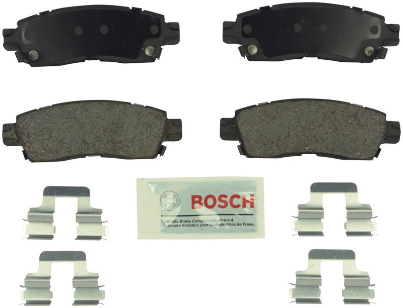 BOSCH BE883H Blue Ceramic Disc Brake Pad Set With Hardware - Compatible With Select Buick Enclave, Rainier; Cadillac XTS; Chevrolet Trailblazer, Traverse; GMC Acadia, Envoy; Saturn Outlook +More; REAR - Image 4