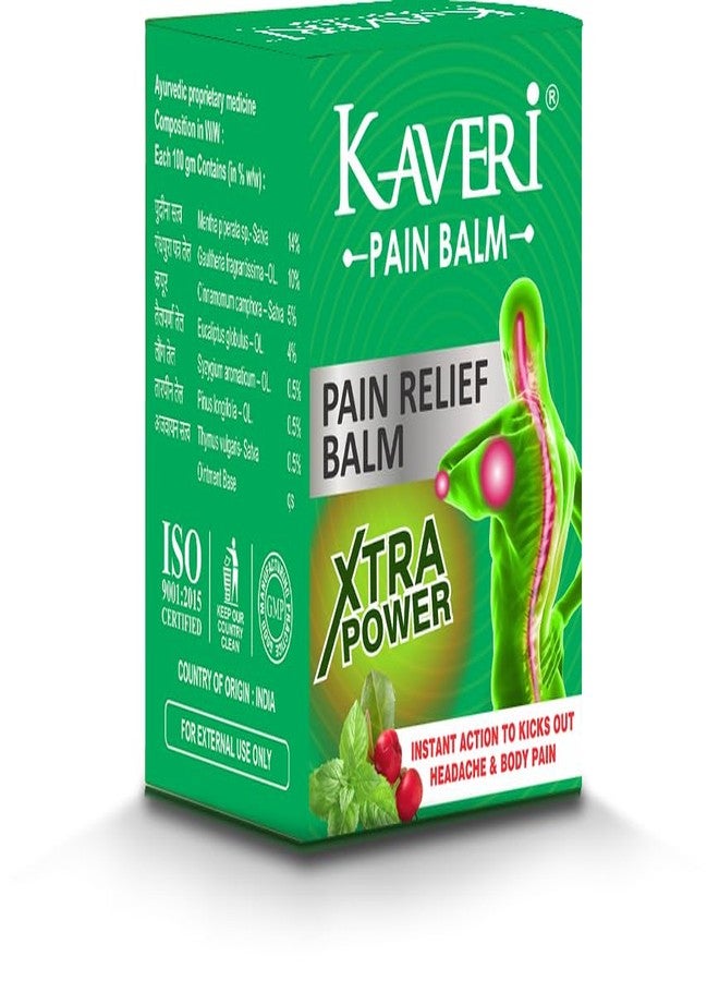 Kaveri Pain Relief Balm Ayurvedic xtra power balm for effective relief from headache and body pain,sprain and cold (pack of 10, 8gm each) - Image 1