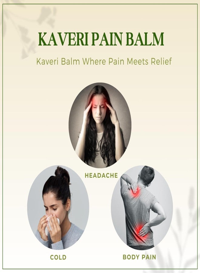 Kaveri Pain Relief Balm Ayurvedic xtra power balm for effective relief from headache and body pain,sprain and cold (pack of 10, 8gm each) - Image 3