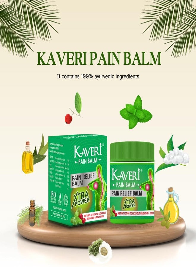 Kaveri Pain Relief Balm Ayurvedic xtra power balm for effective relief from headache and body pain,sprain and cold (pack of 10, 8gm each) - Image 5