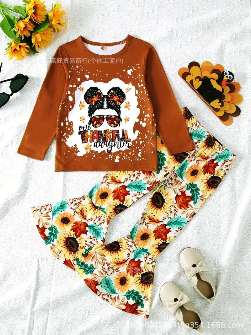 2025 Girls' Set Spring/Summer Season Top And Pants Children'S Suit - Image 4