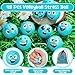 Shappy 48 Pcs Mini Volleyball Stress Balls 157 Squeeze Sports Stress Volleyball Ball Bulk with Black Mesh Drawstring Bag 6 Style Emotion Foam Toys for Birthday Party Favor SuppliesBlue - Image 4