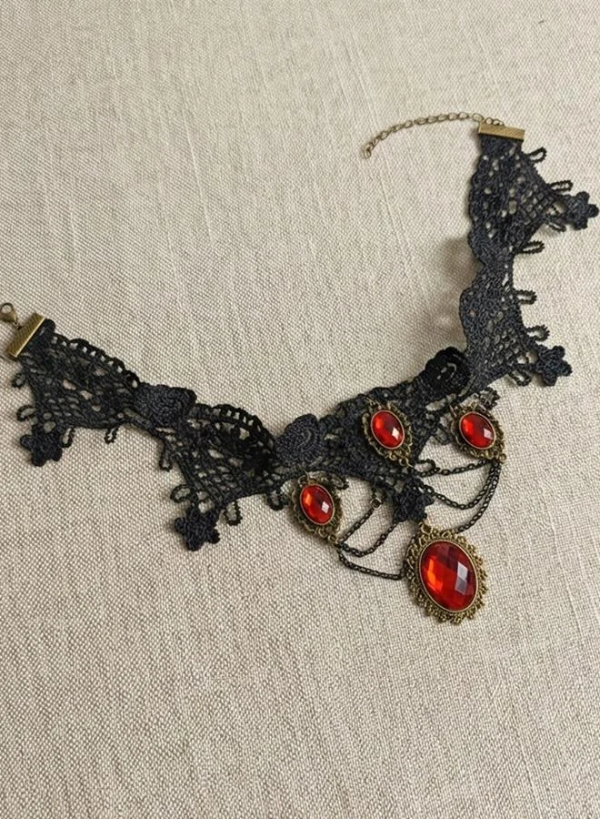 تايك تو Lace Choker Necklace
