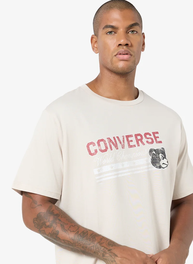 Converse CLASSIC ECRU Fighting Bear T-Shirt for Men | Best Price UAE