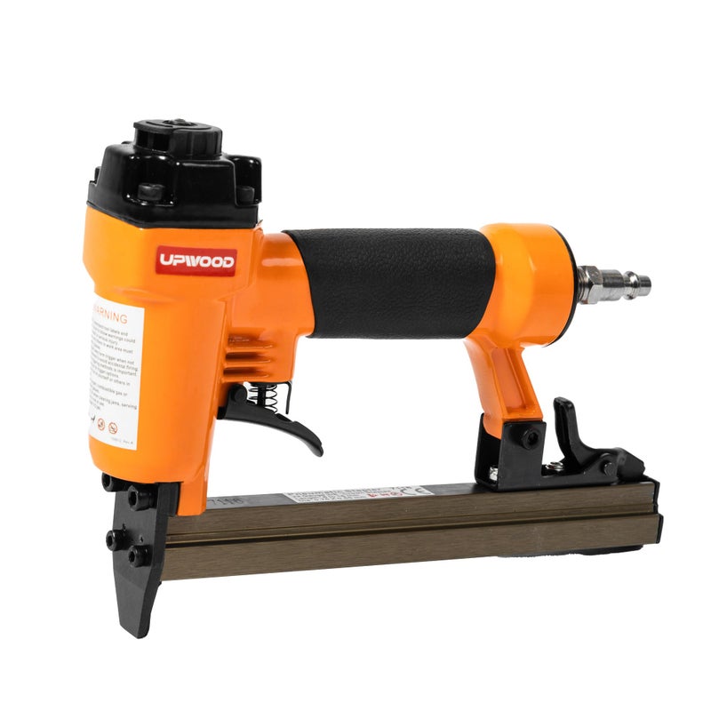 UPWOOD 7116 Pneumatic 22 Gauge Stapler 38Inch Crown 14Inch to 58Inch Length AirPowered Upholstery Stapler for Carpentry Woodworking and DIY Projects - Image 2