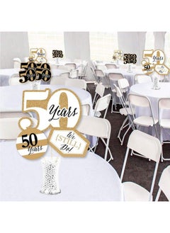 Big Dot of Happiness We Still Do 50Th Wedding Anniversary Anniversary Party Centerpiece Sticks Showstopper Table Toppers 35 Pieces  - Image 3