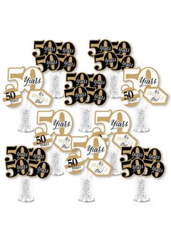 Big Dot of Happiness We Still Do 50Th Wedding Anniversary Anniversary Party Centerpiece Sticks Showstopper Table Toppers 35 Pieces  - Image 2