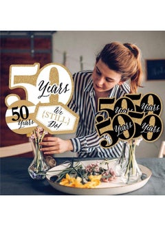 Big Dot of Happiness We Still Do 50Th Wedding Anniversary Anniversary Party Centerpiece Sticks Showstopper Table Toppers 35 Pieces  - Image 4