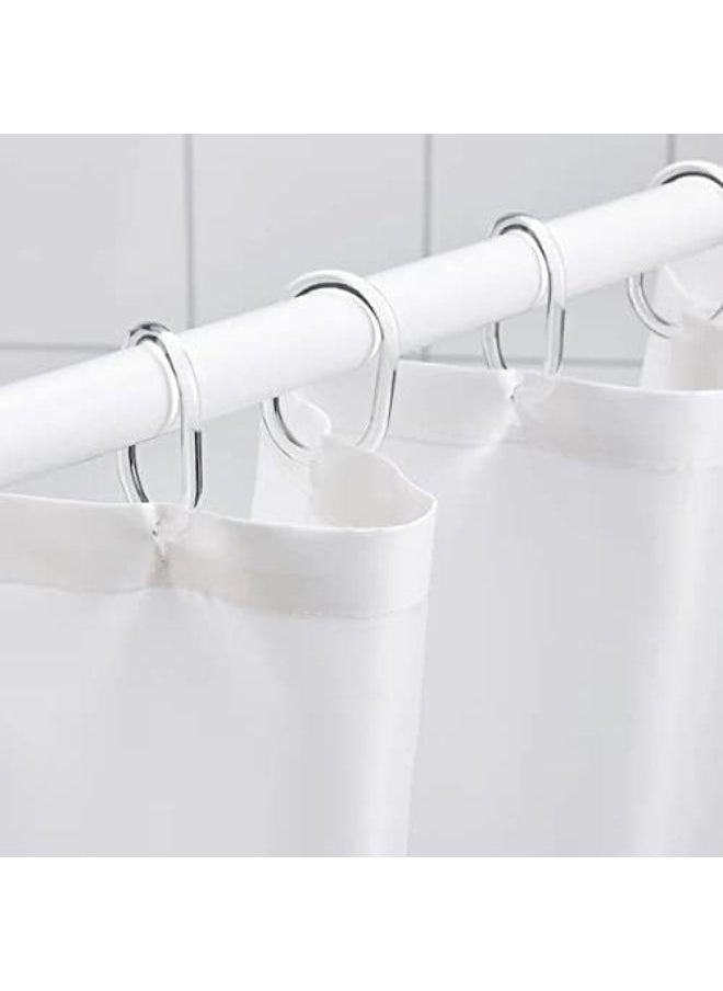 Ikea shower curtain white/dark blue  - Image 3