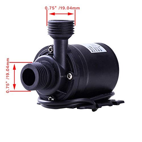 SENSTREE ZAOJIAO DC 24V Brushless Water Pump 1/2'' Male Thread Centrifugal Submersible Pump 800L/H 210GPH 4M/13ft for Fountain Solar Panel Pond Aquarium Water Circulation System - Image 5