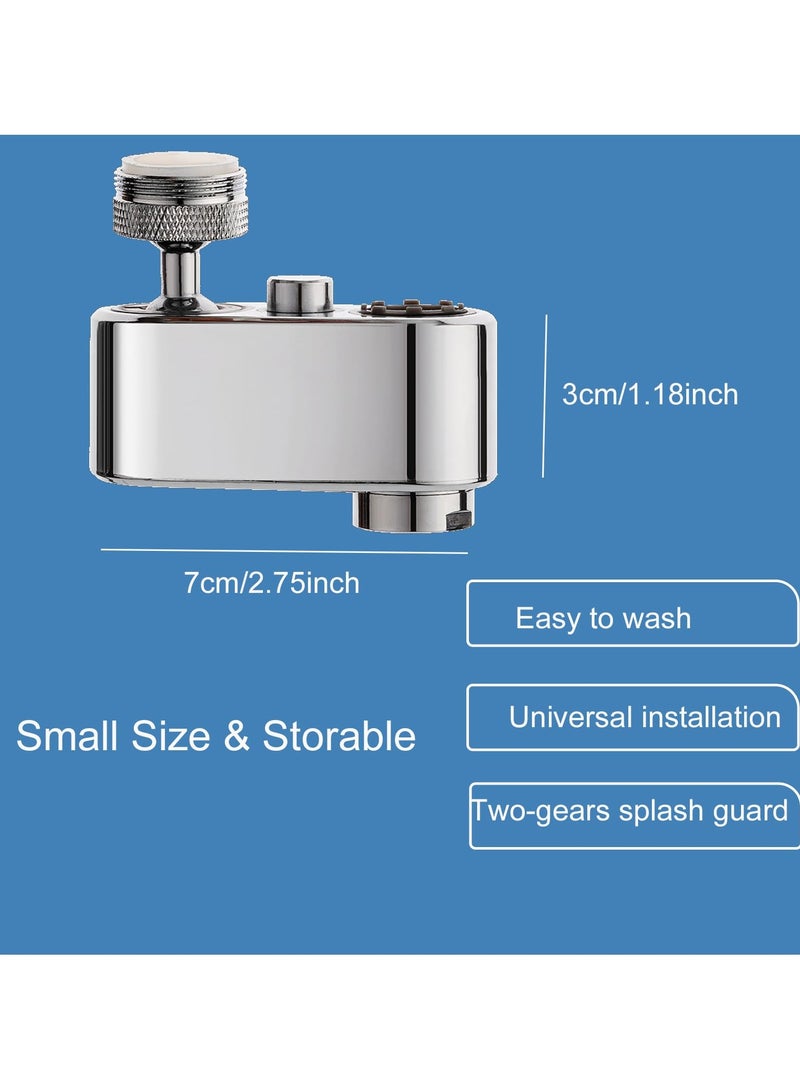 Excefore 1080° Swivel Faucet Extender, Sink Splashproof Filter Extension with 2 Mode, Kitchen Bathroom 360° Angle Rotatable Spray Attachment, Multifunctional Mechanical Arm  - Image 4