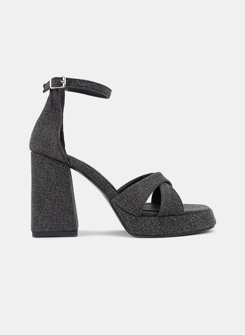 TGS Disco Platform Denim Heels - Image 2
