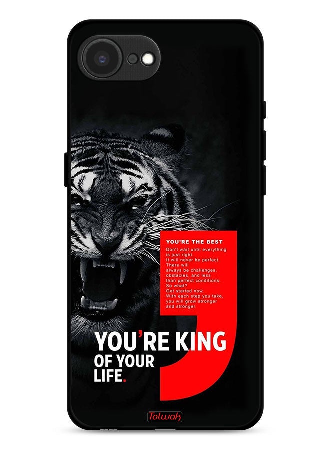 Tolwak Apple iPhone 16e Protective Case Cover You Are King Of Your Life  - Image 1