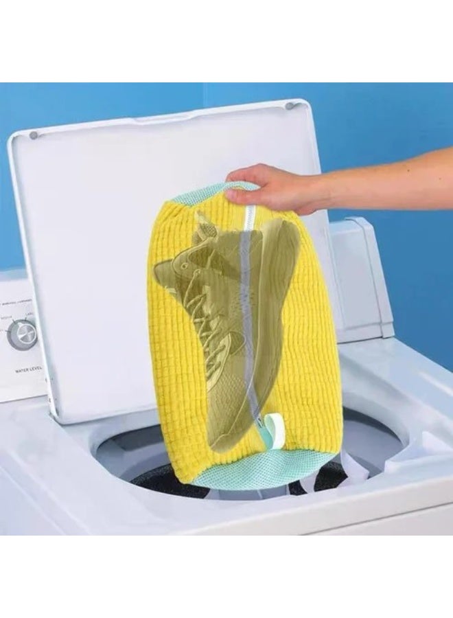 Earss Shoe Cleaning Bags: 2-Pack Reusable Laundry Bags for Washing Machines - Ideal for Sneakers and Tennis Shoes - Image 5