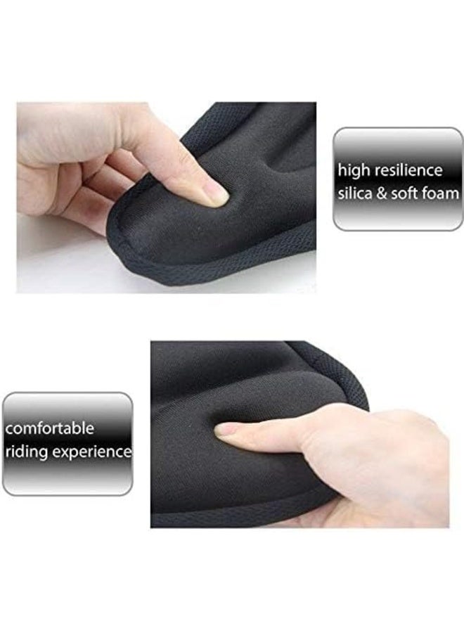 Portal Gel Bike Seat Cover Cushion, Comfortable Silica Foam Padded, for Road, Mountain & Exercise Bikes - Image 3