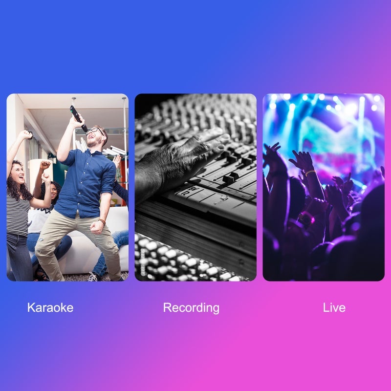 V8 External Sound Card USB Mobile Phone Microphone Live for Mobile Computer Audio Interface with BT for Online Singing Chatting Live Video Streaming Music Recording - Image 3