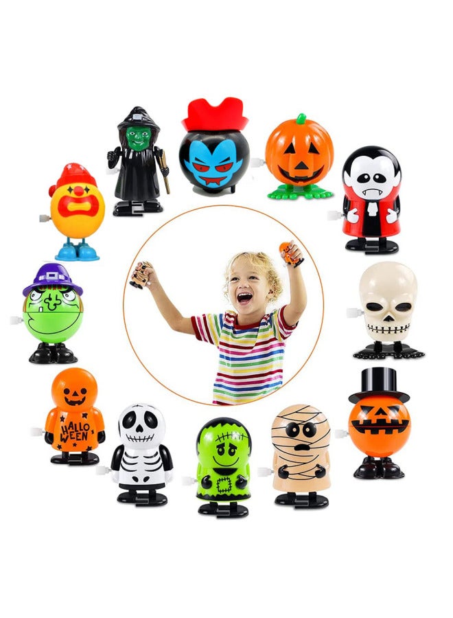 Loquat Clockwork Toy Suit Clockwork Winding With Eyes Jumping Ghost Tooth Witch Witch Small Gift Toy-Color:12p  Clockwork Suit - Image 2