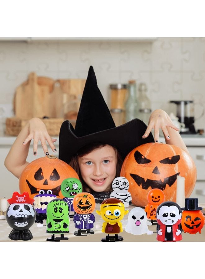 Loquat Clockwork Toy Suit Clockwork Winding With Eyes Jumping Ghost Tooth Witch Witch Small Gift Toy-Color:12p  Clockwork Suit - Image 3