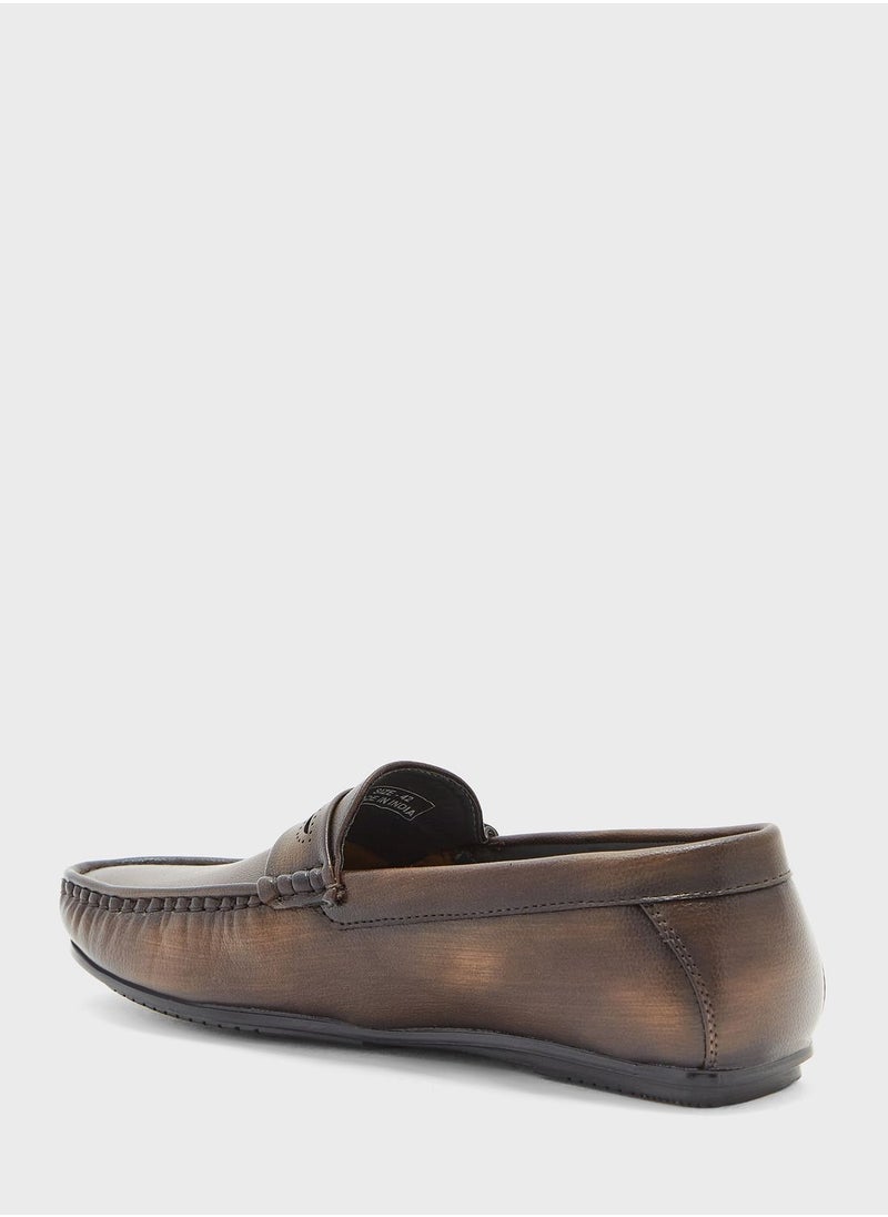 Robert Wood - Casual Saddle Detail Loafers - Image 1