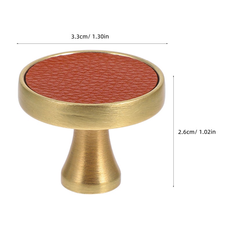 2pcs Modern Style Leather Cabinet Knobs Cabinet Door Pulls Leather Drawer Handles Wardrobe Door Knobs Leather Cabinet Handles - Image 3