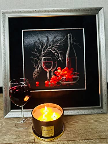 RIOLIS - Still Life with Red Wine 1239, Cross Stitch Kits 11,81" x 11,81", Cross Stitch Kits for Beginners & Advanced, Crossstitching Kit Adult, Embroidery Counted Stitching Kit - Image 5