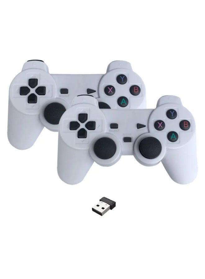 Hot Sale Android 2.4g Wireless Handle One-to-two Doubles Game Handle Two-player Game Stick-Product Color:White