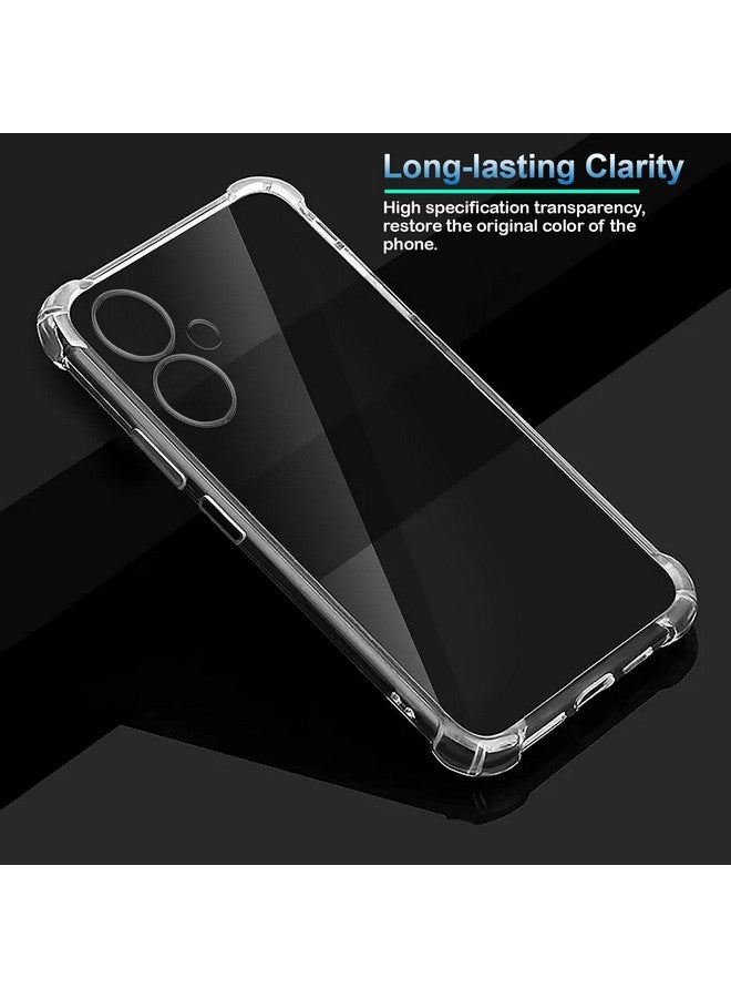 بلاس غطاء حماية خلفي ناعم ومرن مقاوم للصدمات مع حواف مبطنة شفاف لهاتف Redmi 13C 5G / Poco M6 - شفاف - Image 4