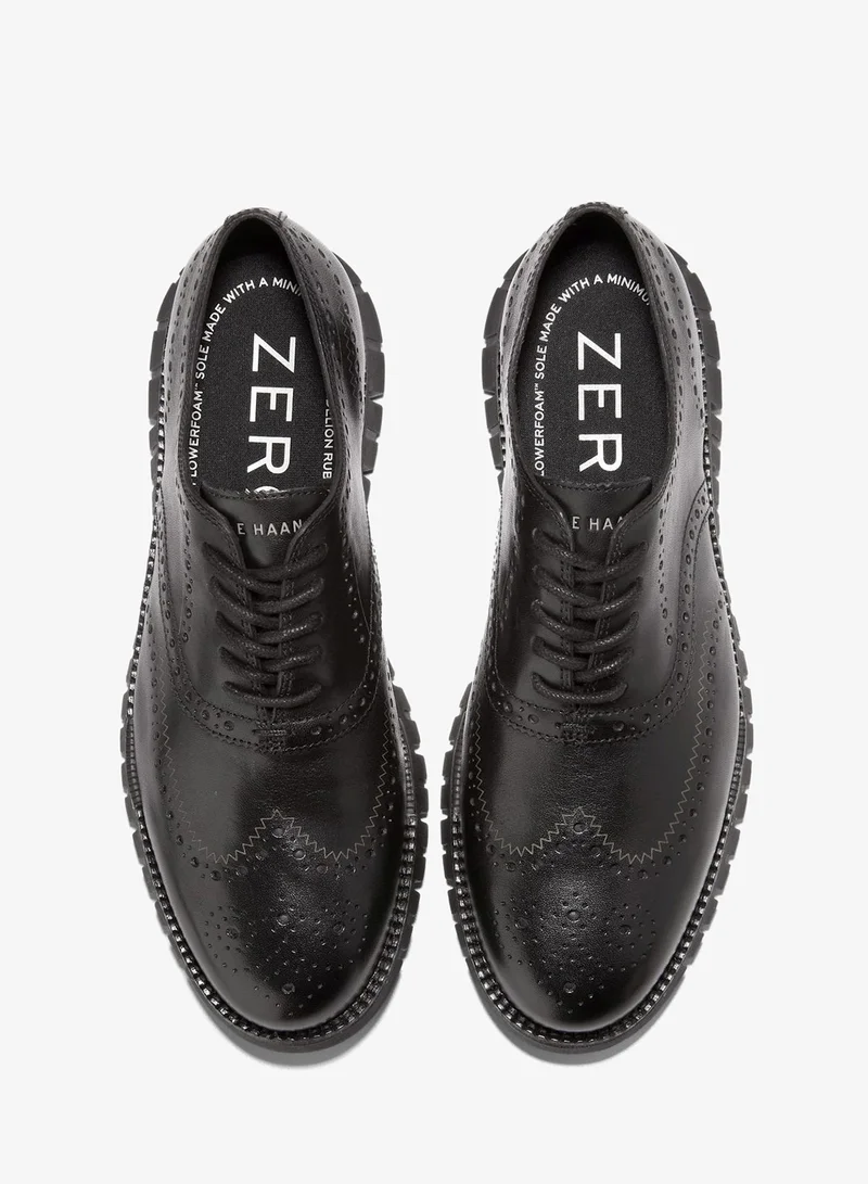 COLE HAAN BLACK Men's ZEROGRAND Remastered Wingtip Oxfords for Men | Best Price UAE