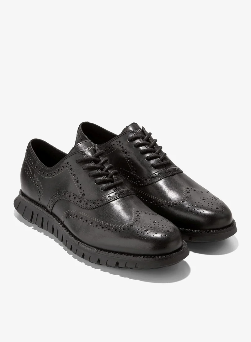 COLE HAAN BLACK Men's ZEROGRAND Remastered Wingtip Oxfords for Men | Best Price UAE