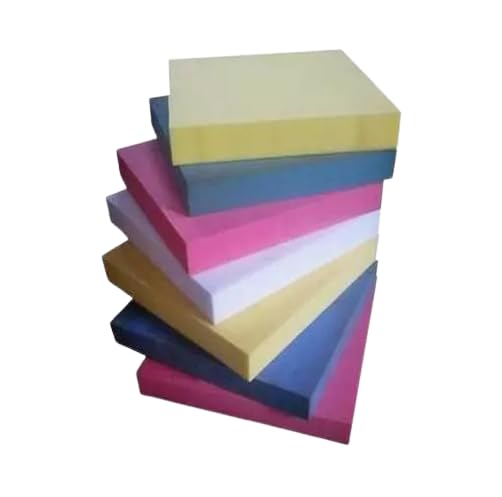 RAJCHIEF Sofa PU Foam Sheet for Study and Revolving Chair Seat, Meditation Seat 18 * 18 (Multicolor, 22 mm, 32 Density) 2 Piece - Image 1
