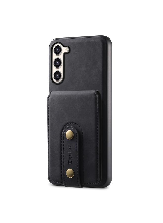 Denior Case For Samsung Galaxy S23+ 5G D14 NK Retro Pattern MagSafe Magnetic Card Holder Leather Phone Case - Image 3