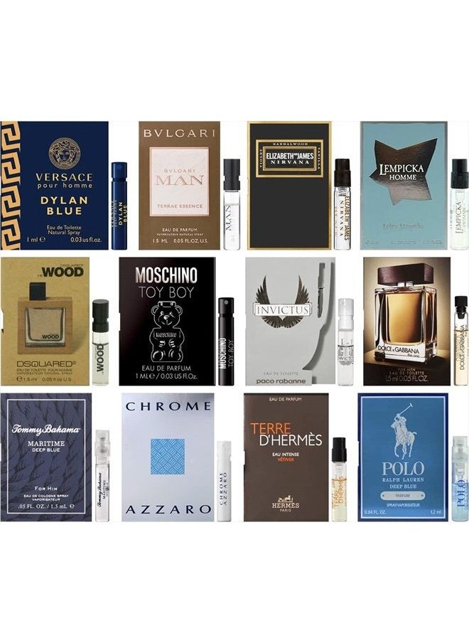 Cologne - Designer Fragrance Samples for Men - Sampler Lot x 12 Vials (1) - Image 1