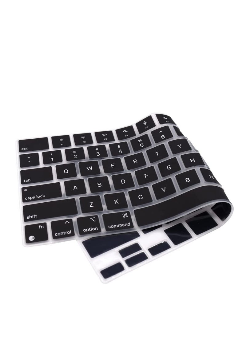 Generic - Keyboard Cover Skin Compatible with MacBook Air 15 M4 A3241/M3 A3114/ M2 A2941 and Air 13.6 M4 3240 /M3 A3113/ M2 A2681/Pro 14 M4 M3 M2 M1 A3112 A3185 A3401 A2918 A2992 A2779 A2442/Pro 16 M4 M3 M2 M1 A2991 A2780 A2485 A3403 A3186 - Image 1