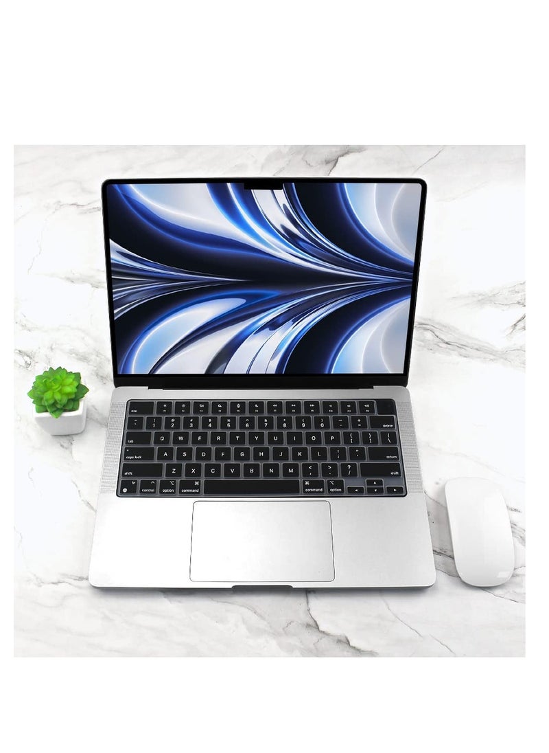 Generic - Keyboard Cover Skin Compatible with MacBook Air 15 M4 A3241/M3 A3114/ M2 A2941 and Air 13.6 M4 3240 /M3 A3113/ M2 A2681/Pro 14 M4 M3 M2 M1 A3112 A3185 A3401 A2918 A2992 A2779 A2442/Pro 16 M4 M3 M2 M1 A2991 A2780 A2485 A3403 A3186 - Image 1