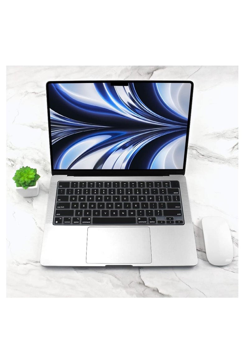 Generic - Keyboard Cover Skin Compatible with MacBook Air 15 M4 A3241/M3 A3114/ M2 A2941 and Air 13.6 M4 3240 /M3 A3113/ M2 A2681/Pro 14 M4 M3 M2 M1 A3112 A3185 A3401 A2918 A2992 A2779 A2442/Pro 16 M4 M3 M2 M1 A2991 A2780 A2485 A3403 A3186 - Image 1
