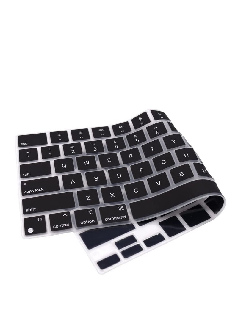 Generic - Keyboard Cover Skin Compatible with MacBook Air 15 M4 A3241/M3 A3114/ M2 A2941 and Air 13.6 M4 3240 /M3 A3113/ M2 A2681/Pro 14 M4 M3 M2 M1 A3112 A3185 A3401 A2918 A2992 A2779 A2442/Pro 16 M4 M3 M2 M1 A2991 A2780 A2485 A3403 A3186 - Image 1