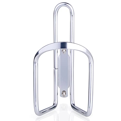 FiveBox Lightweight Aluminum Alloy Bicycle Water Bottle Cage Holder for Outdoor Activities (Silver) - Image 3