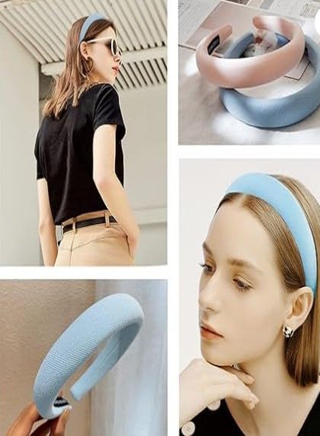 DCELLA Soft Fabric Cushioned Stylish Cute Hairband Gift for Girls Kids Hairband (Blue) - Image 5