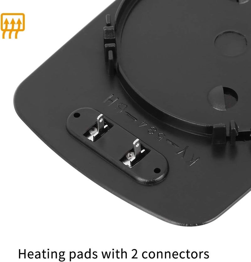 Wivplex Heated Right Side Mirror Glass for BMW 318i 325i 325e (1985-1991) with Backing Plate - Image 4