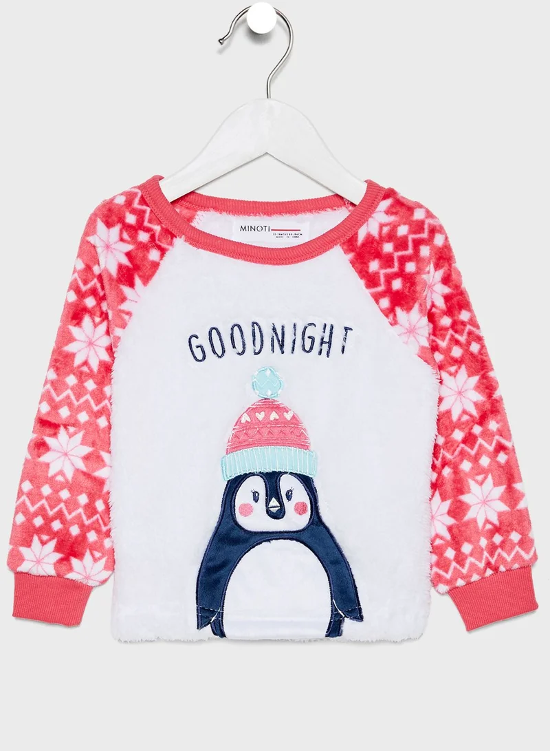 MINOTI Kids Penguin Pyjama Set