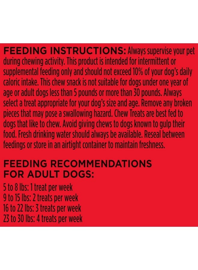 ميلك-بون ميلك بون ميني كومفورت تشيوز، مكافآت للكلاب خالية من الجلد الخام ذات ملمس مطاطي فريد ولحم بقري حقيقي، 18 قطعة صغيرة (عبوة من 4 قطع) - Image 4