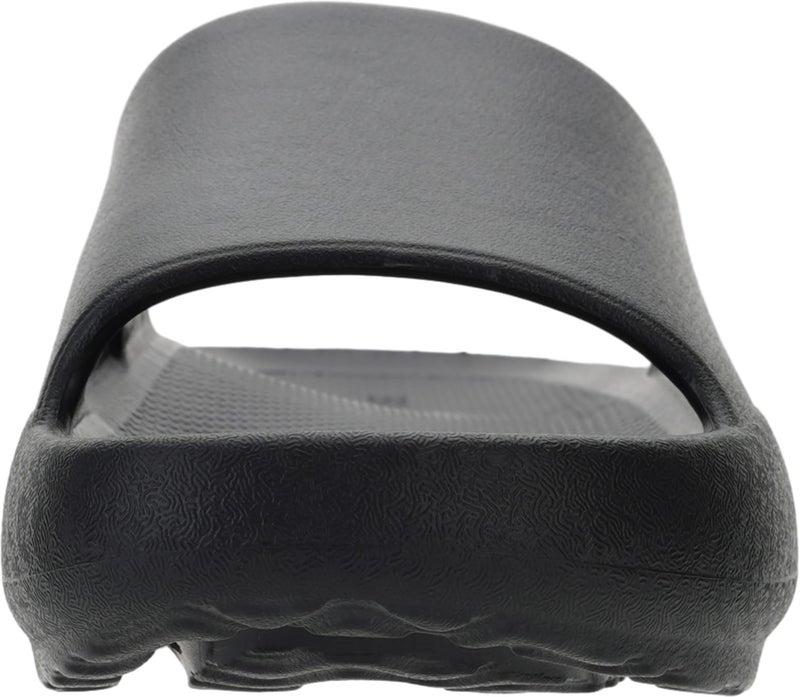 BRONAX Arch Support Slides for Women and Mens | Cushioned Thick Sole Pain Relief Slippers 6-7 Women/4.5-5.5 Men Black - Image 2