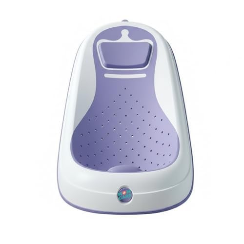 MOM CARE Foldable Baby Bath Support Seat for Newborn (0–6 Months) | Anti-Slip Silicone Baby Bather | Ergonomic Infant Bath Seat for Sink, Tub & Floor | Portable Newborn Bath Support Chair | Blue - Image 1