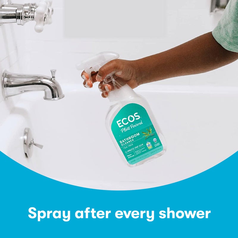 ECOS Bathroom Cleaner - Shower, Tile & Bathtub - All Purpose Cleaning Spray & Shower Cleaner - No Scrub or Rinse Needed for Soap Scum Remover- Natural Bathroom Cleaning Supplies ( Pack of 2 ) - Image 4
