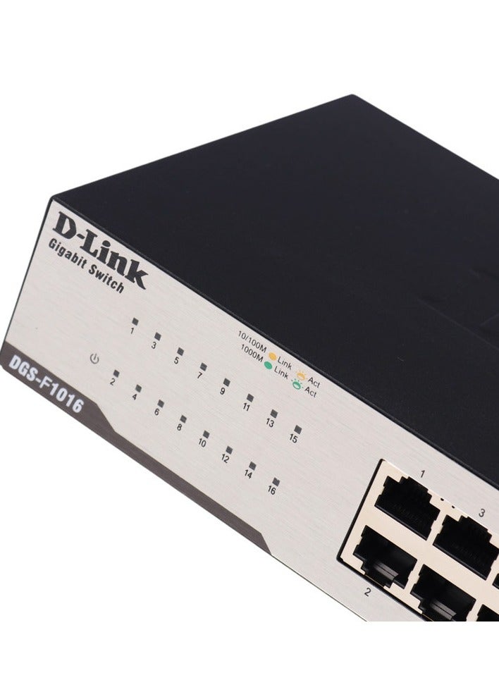 DGS-F1016 16 Port Unmanaged Ethernet Switch - Image 1