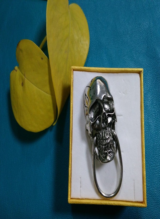 SENFAI Unique Skull Bite Ring Magnetic Brooch Eyeglass Holder (U) - Image 2