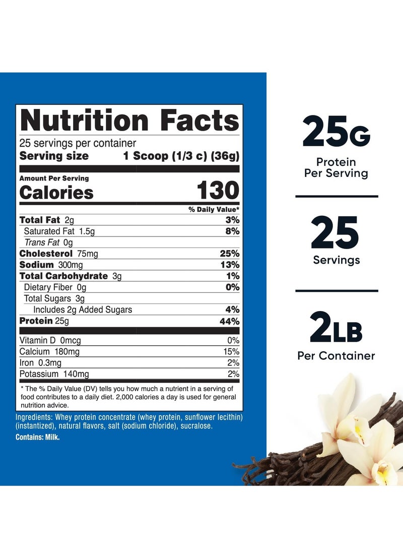 مسحوق بروتين مصل اللبن المركز من نيوتريكوست بنكهة الفانيليا، 2 رطل - Image 2